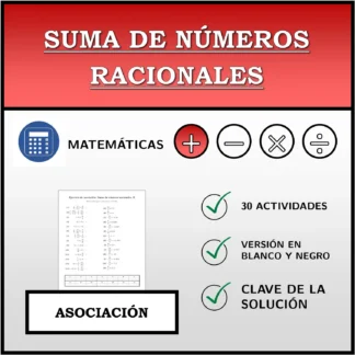 Ejercicio de asociación: Suma de números racionales