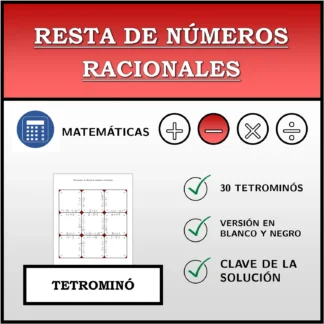 Tetrominó: Resta de números racionales