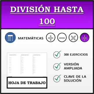 Hoja de trabajo: División hasta 100