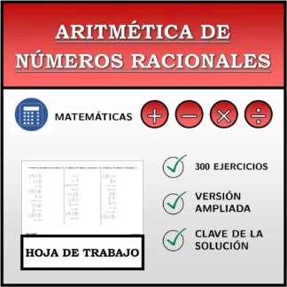 Hoja de trabajo: Aritmética de números racionales