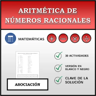 Ejercicio de asociación: Aritmética de números racionales