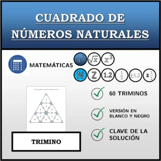Trimino: Cuadrado de números naturales