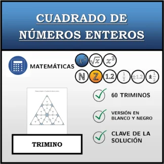 Trimino: Cuadrado de números enteros