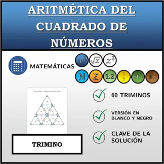 Trimino: Aritmética del cuadrado de números