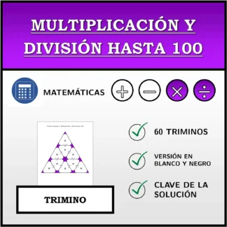 Trimino: Multiplicación y división hasta 100