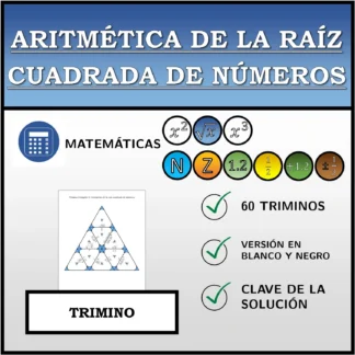 Trimino: Aritmética de la raíz cuadrada de números